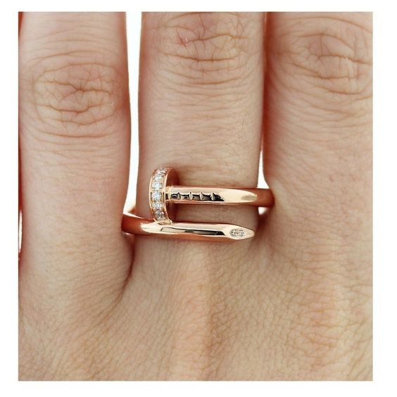 DELUXE ROSE GOLD NAGELRING