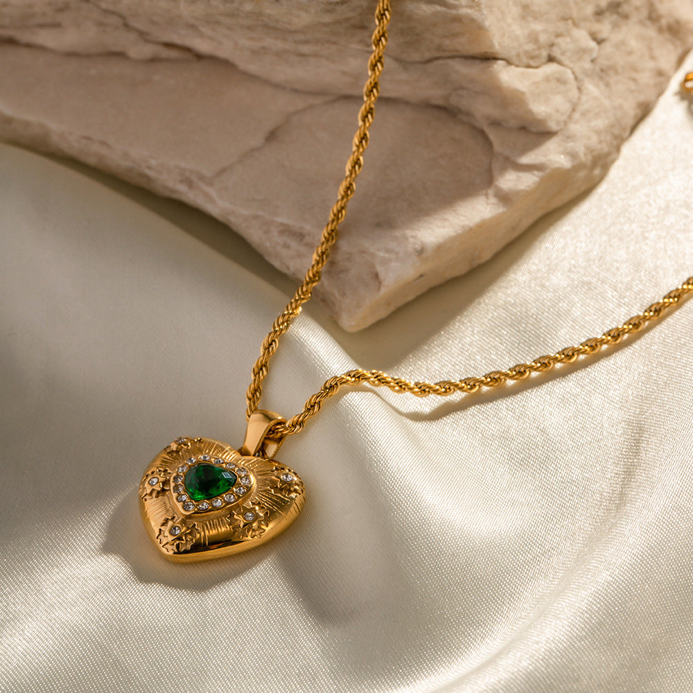 Caelus Gold Herz Halskette