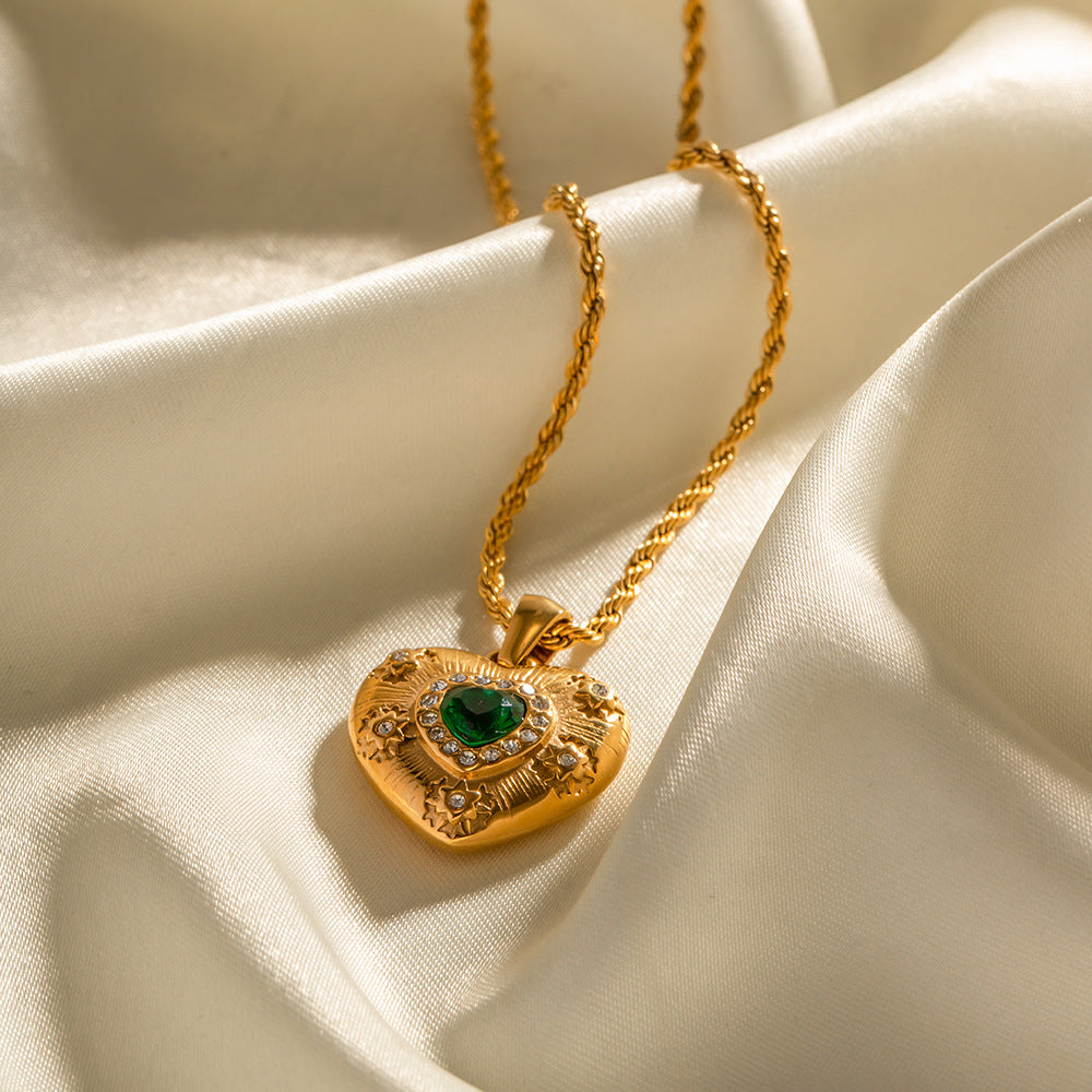 Caelus Gold Herz Halskette