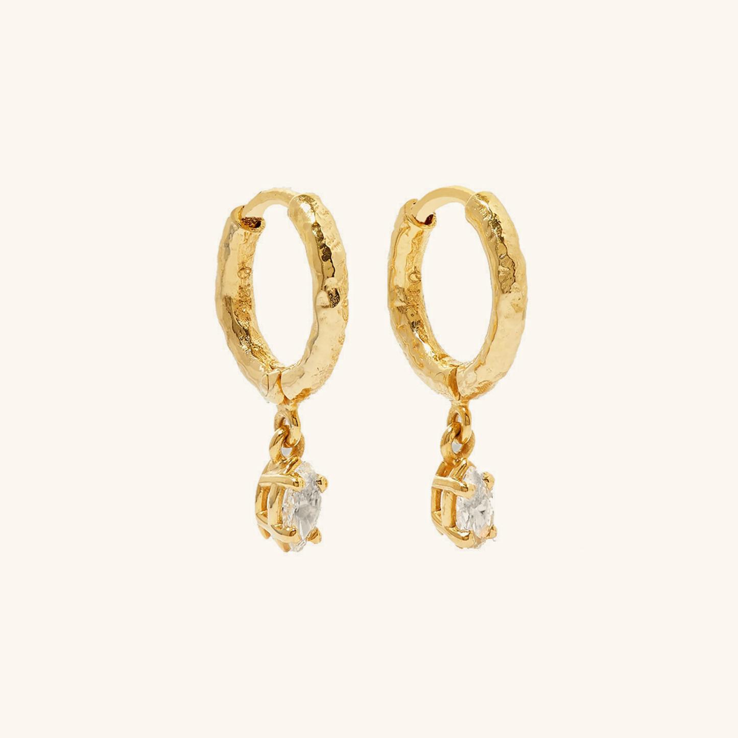 Shayla Geschlagene Diamant Ohrringe