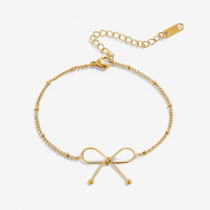 Anika Gold Bow Armband