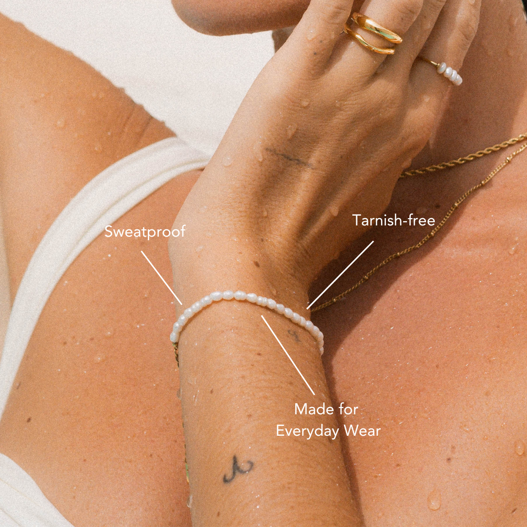 Süßwasserperlen-Armband