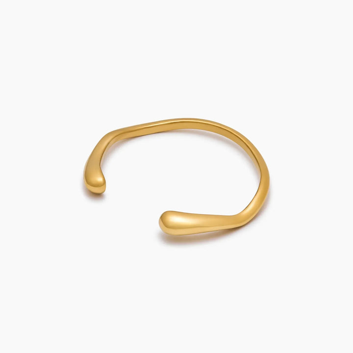 Skulpturierter Wellenarmreif