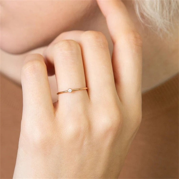 Amelia Geburtsstein Stapelring