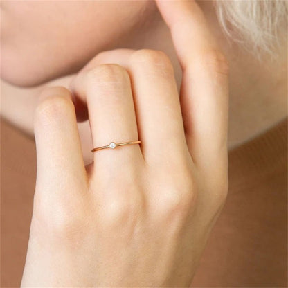 Amelia Geburtsstein Stapelring