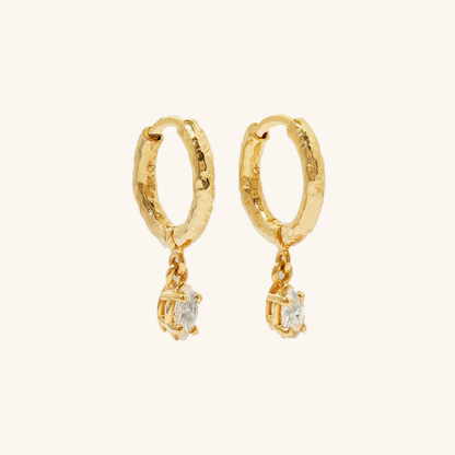 Shayla Geschlagene Diamant Ohrringe