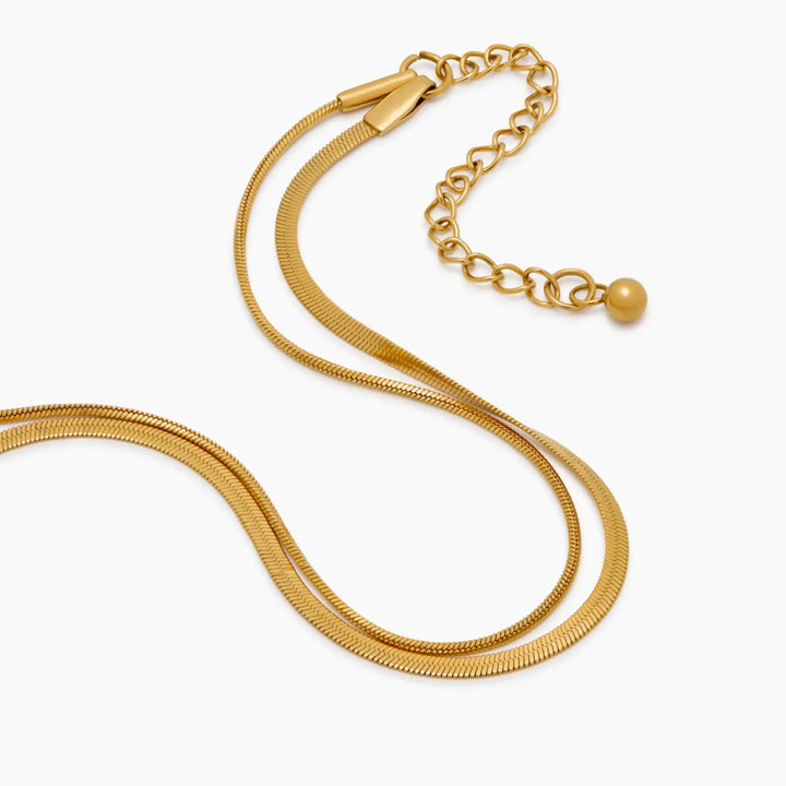 Doppelte Schlangenkette Geschichtete Armband