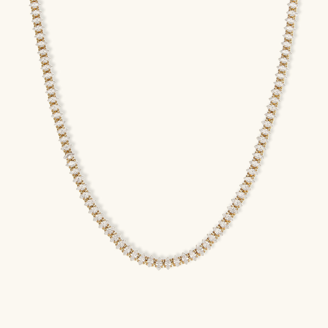 Wisteria Diamant Tennis-Halskette