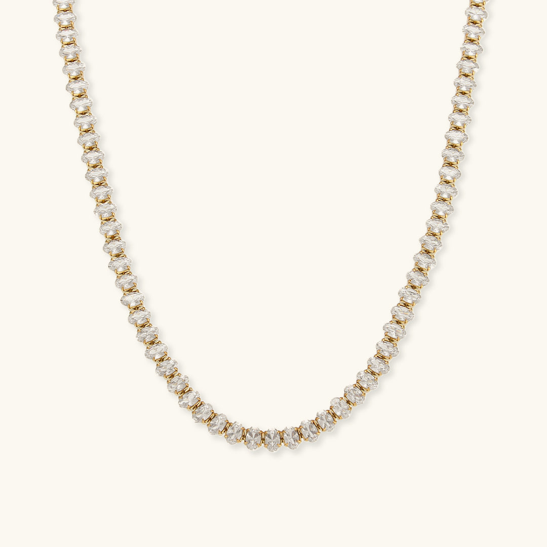 Wisteria Diamant Tennis-Halskette