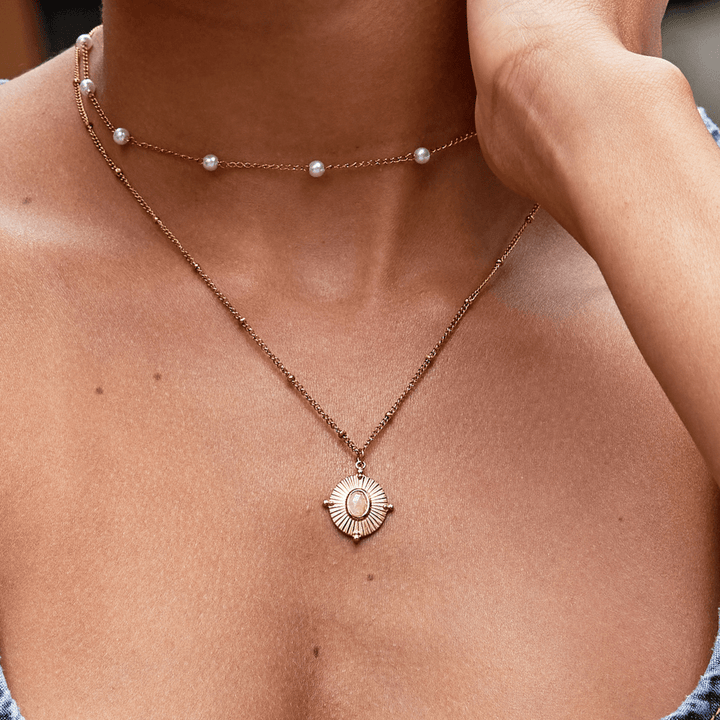 Monique Vintage Stein Halskette